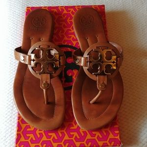 Tory Burch Miller 2 Tan/Bronze flat sandal
